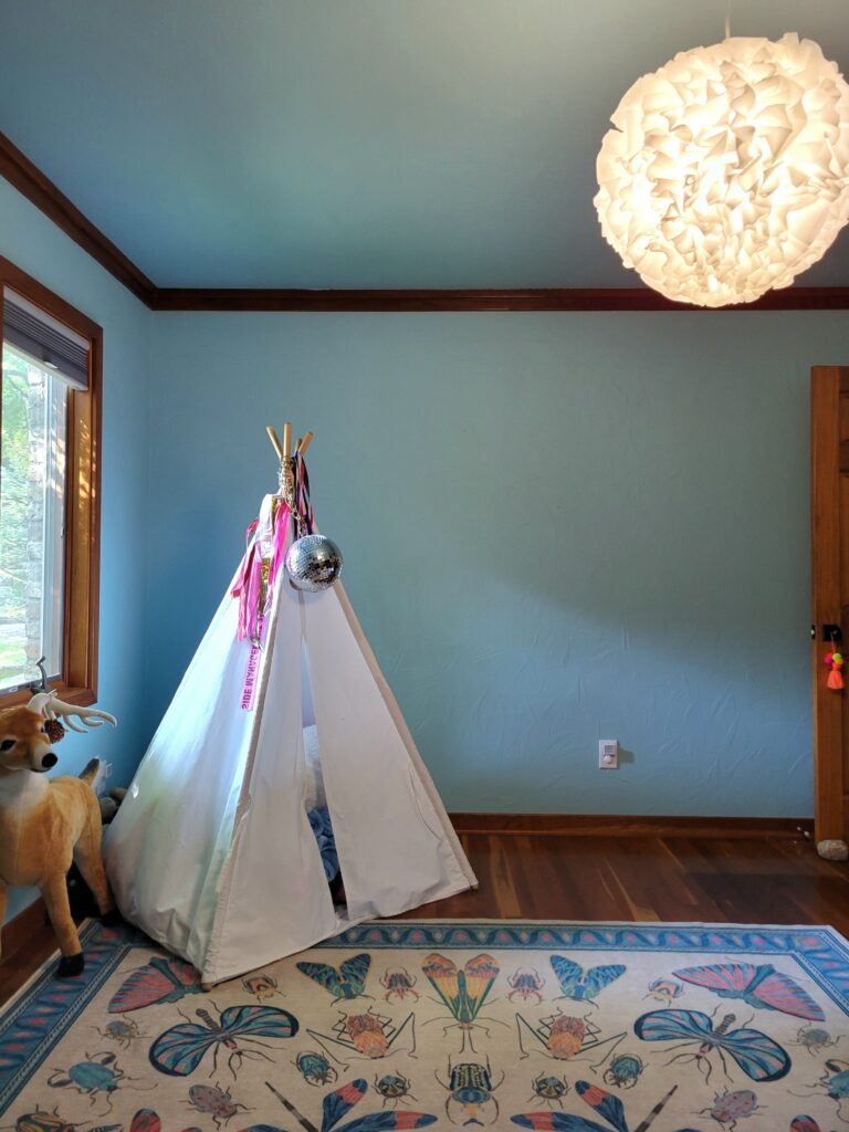 Blue Ground feels extra playful in a young girl's room.