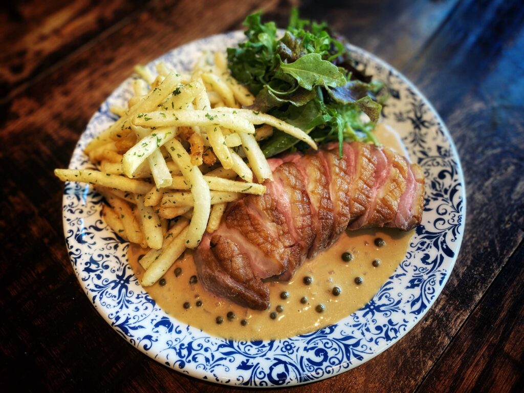 Gemma's duck frites are a stunner on the new menu. (Courtesy)