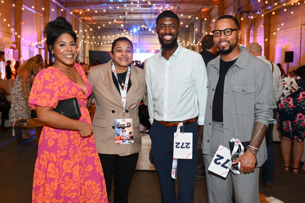 Glenilee Garbutt, Krystal Aziz, Edmond Parrish, Najee Smith at the 2023 Team Up held at Silver Street Studios. (Photo by Michelle Watson)