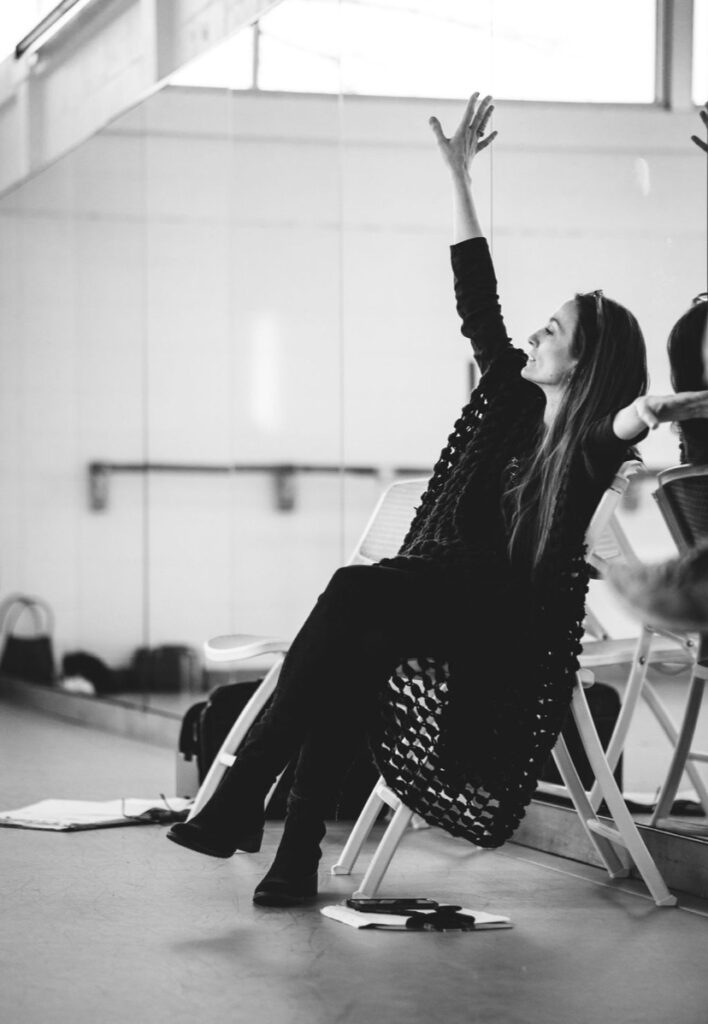 Julie Kent in rehearsal of Sir Frederick Ashton’s Birthday Offering (Photo by Spencer Bentley. Courtesy Julie Kent)
