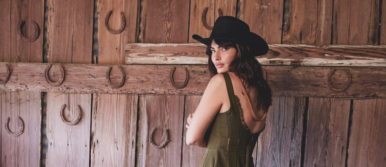 The India Dress, $265, and The Sadie boot, $395, by Kristopher Brock for Tecovas.