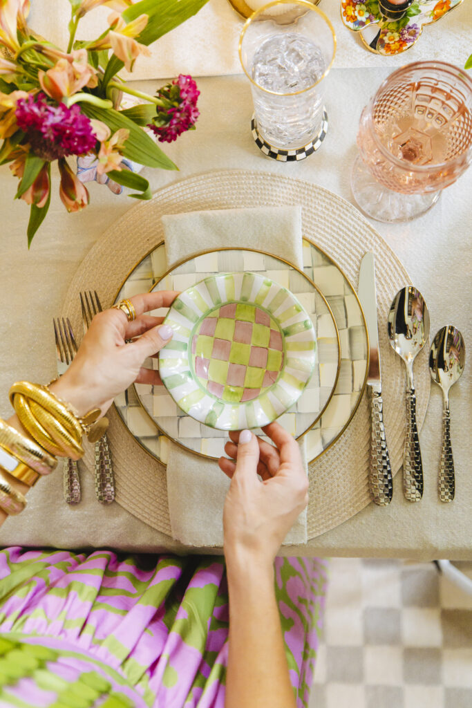 The versatile berry bowl adds to a table setting.