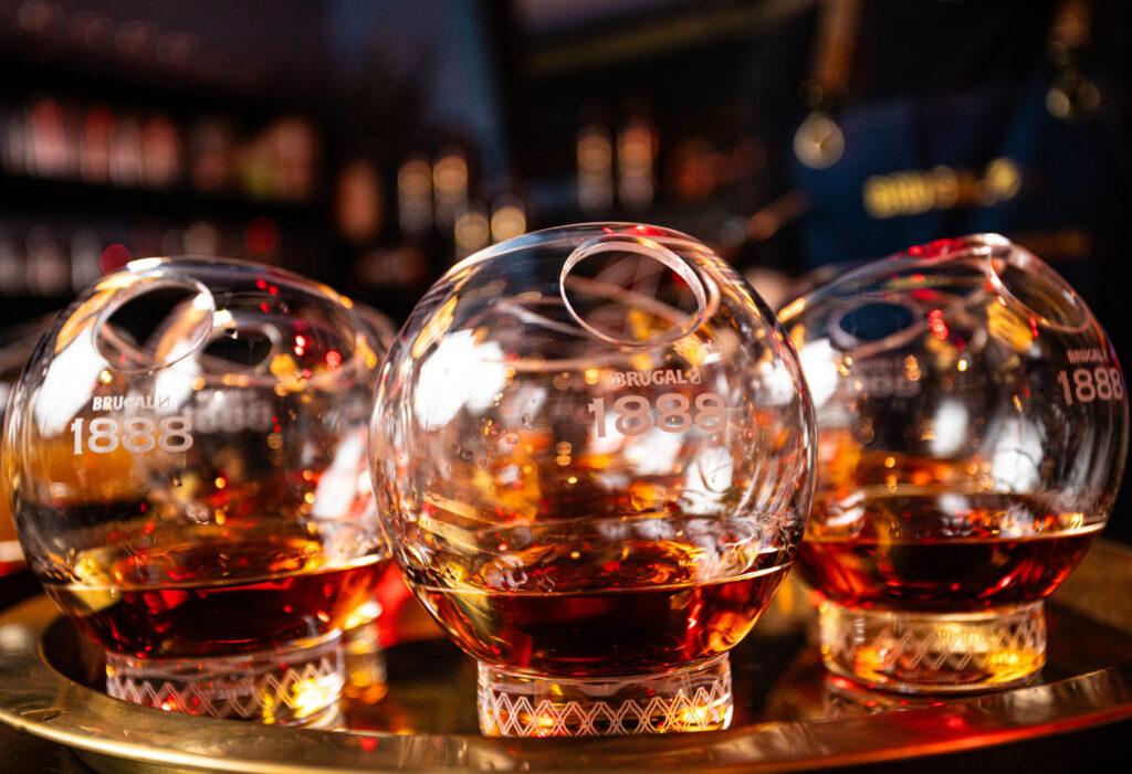 Brugal 1888 is produced via a double-aging process, which is unique for rum.