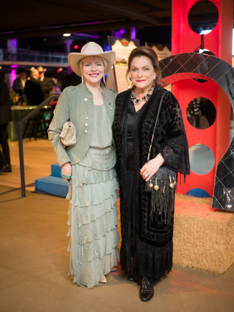Leila Perrin, Beth Wolff at the Houston Cattle Baron's Ball held at Post 713 Music Hall. (Photo by Daniel Ortiz)