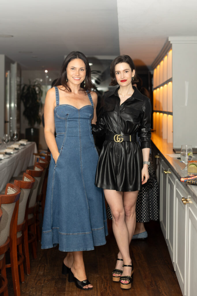 Leslie Pitts, Maggie Jenkins at Bludorn for The Nat Note and Leatherology dinner. (Photo by Fernanda Varela Photography)
