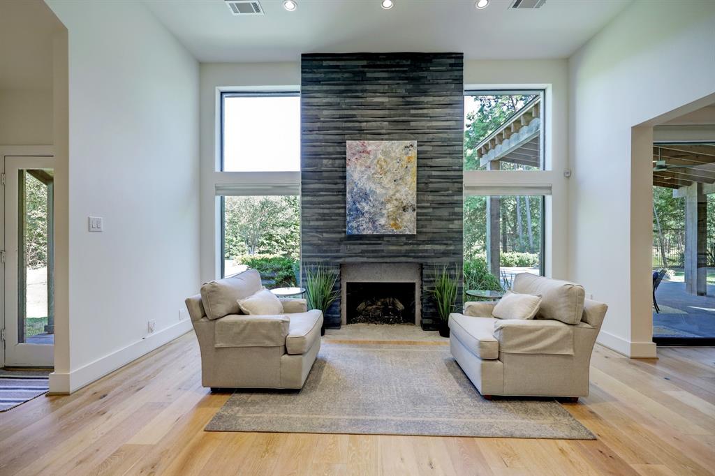 The open plan living space at 36 W Wedgewood is a key part of the renovation. (Photo by TK Images)