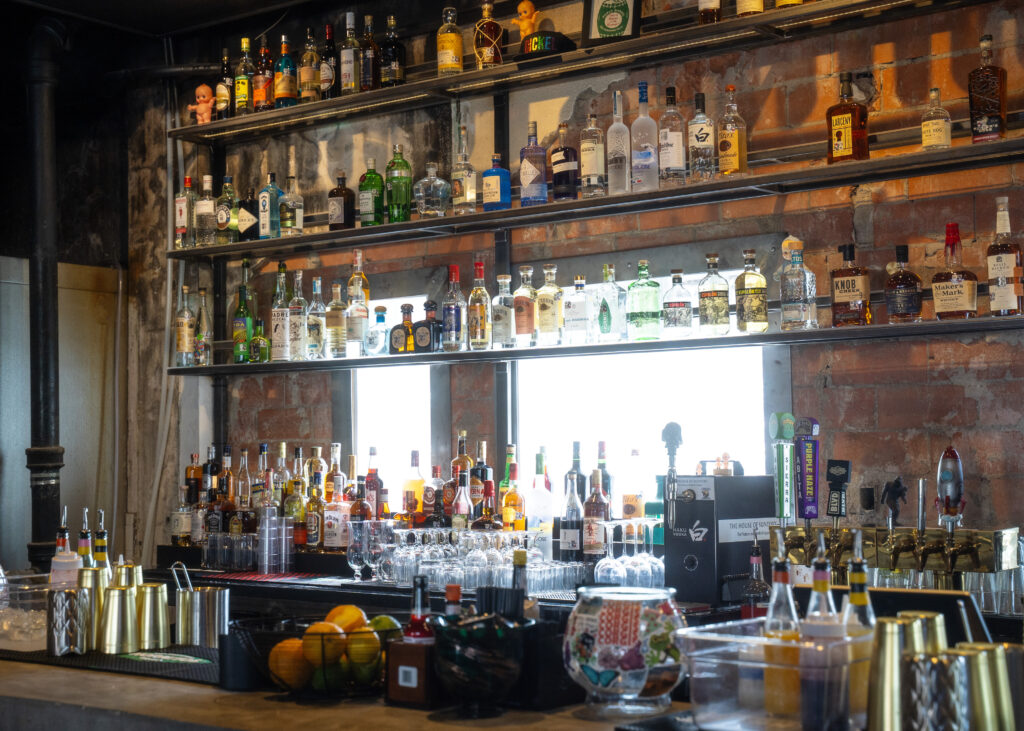 Armed with a full liquor license, his mixologists are shaking up martinis like the vodka-spiked pickletini ($13) complete with kosher dill pickle juice, a cold brew espresso martini ($12) and an ode to both the Rolling Stones and the tequila marketing invention that is the Tequila sunrise. (Photo by Sergio Trevino)