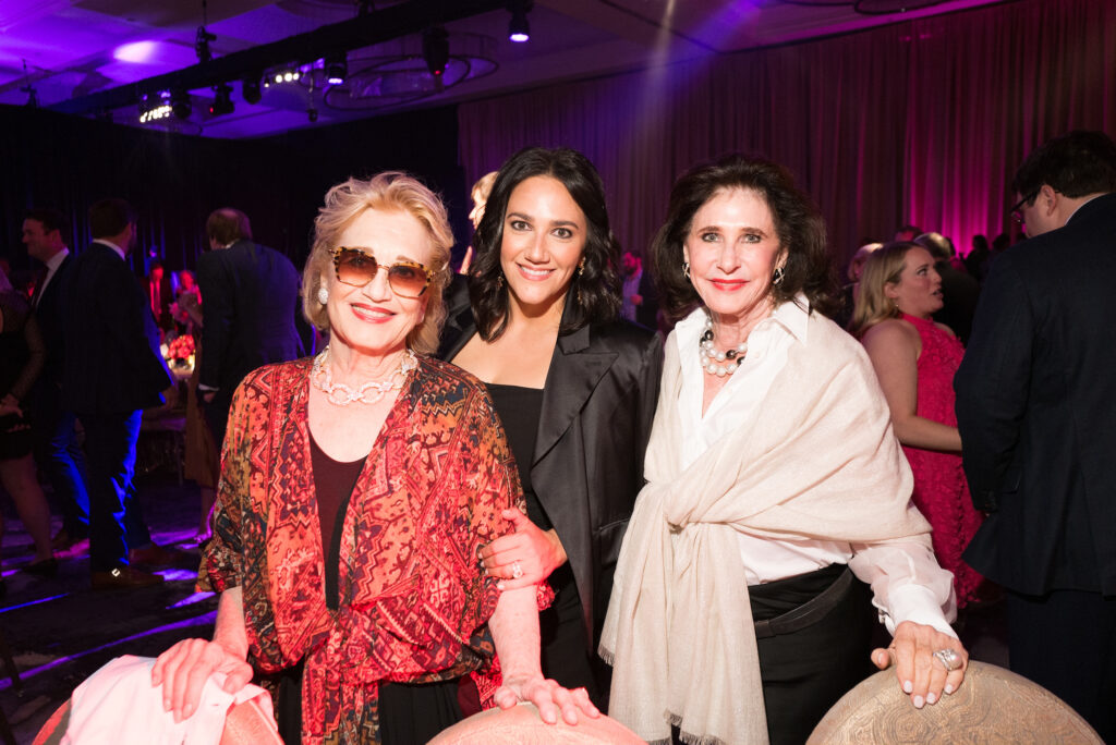 Mary Kickerillo, Kelli Kickreillo, Elyse Lanier at Texas Heart Institute's 'The Supper Club' gala held at the Post Oak Hotel. (Photo by Daniel Ortiz)