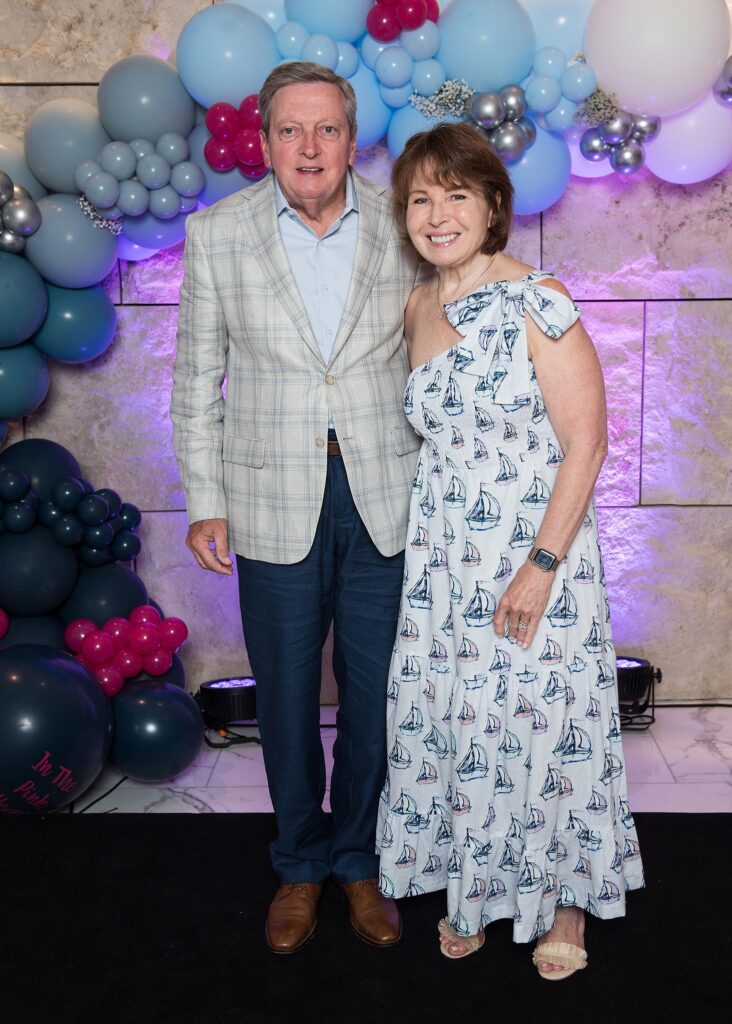 Marty and Mary Ann Young, Pink Diamond sponsors, enjoyed the Premier party for the "In The Pink" luncheon at The Woodlands Waterway Marriott.
