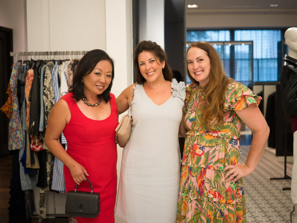 Miya Shay, Sarah Bray, Rebekah Maddux at Dress for Success' Women of Wardrobe 'Summer Soirée' at Tootsies. (Photo by Daniel Ortiz)