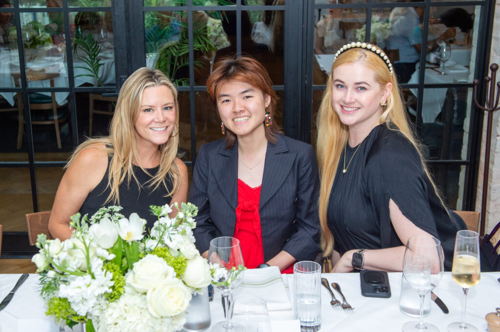 Monica Bickers, Caitlin Hsu, Lauren Maxwell at a luncheon at The Annie Café featuring LAGOS Couture jewels. (Photo by Jacob Power)