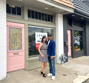 Sara and Derek Muzquiz are looking to the future, restoring the property which was first purchased by his grandfather in the 1960s. The one that used to house The Old Original restaurant, (Photo by Courtney Dabney)