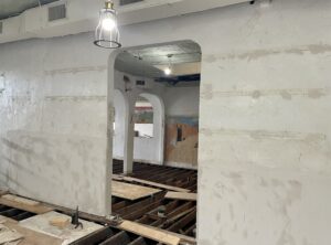 Muzquiz – The hundred year old building had been left largely in disrepair, with rotting wood floors, and plumbing and electircal not up to code.