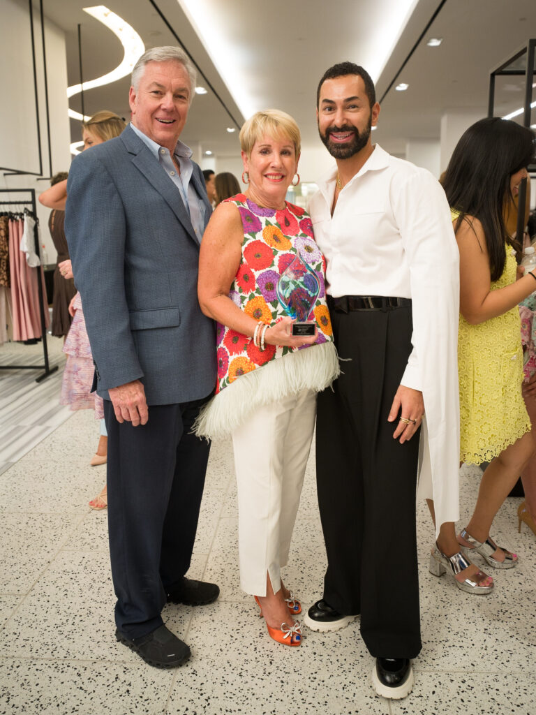 Hosts Norman & Donna Lewis, Fady Armanious at Dress for Success' Women of Wardrobe 'Summer Soirée' at Tootsies. (Photo by Daniel Ortiz)