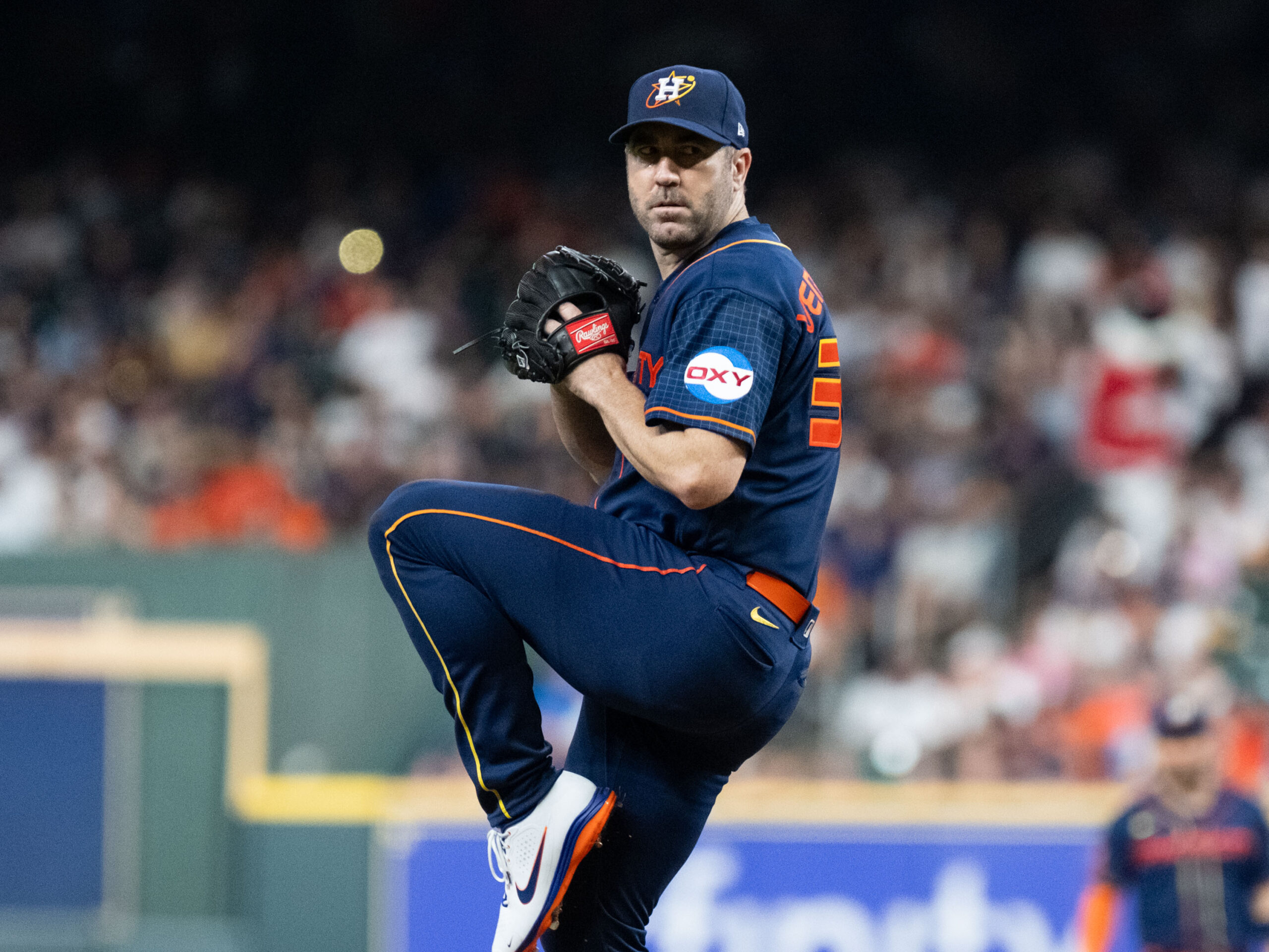 Astros Justin Verlander faced off against the Baltimore Orioles at Minute Maid Park,
