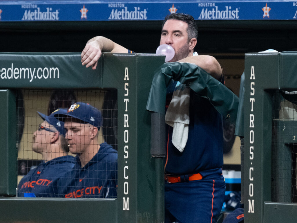 Justin Verlander still knows how how to seize a big moment. (Photo by F. Carter Smith)