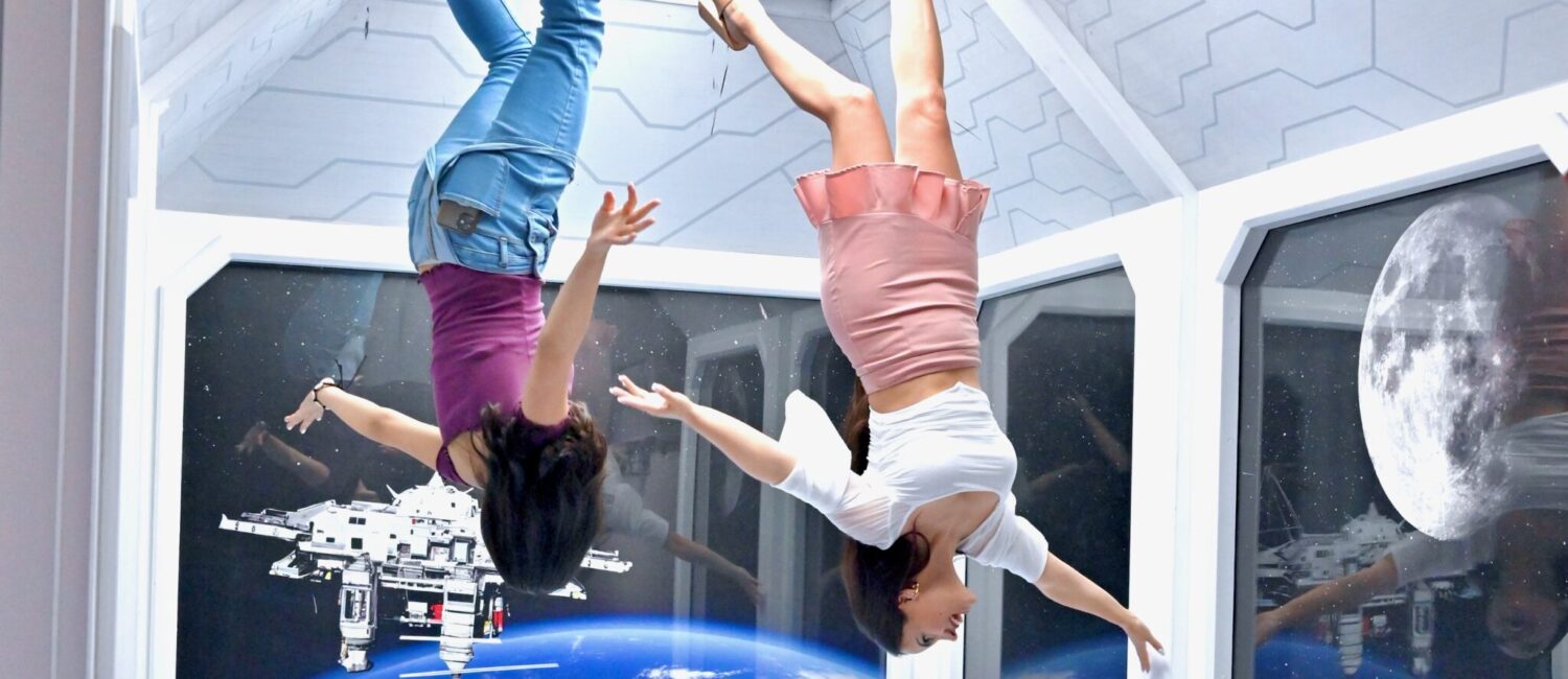 The Houston Museum of Illusion contains many exhibits with space themes. (Photo by Alex Montoya)