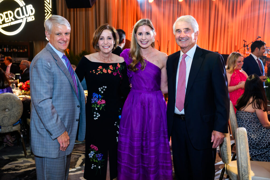 Ken Valach, Polly Bowden, Theresa Blades, Murry Bowden at Texas Heart Institute's 'The Supper Club' gala at The Post Oak Hotel. (Photo by Michelle Watson)