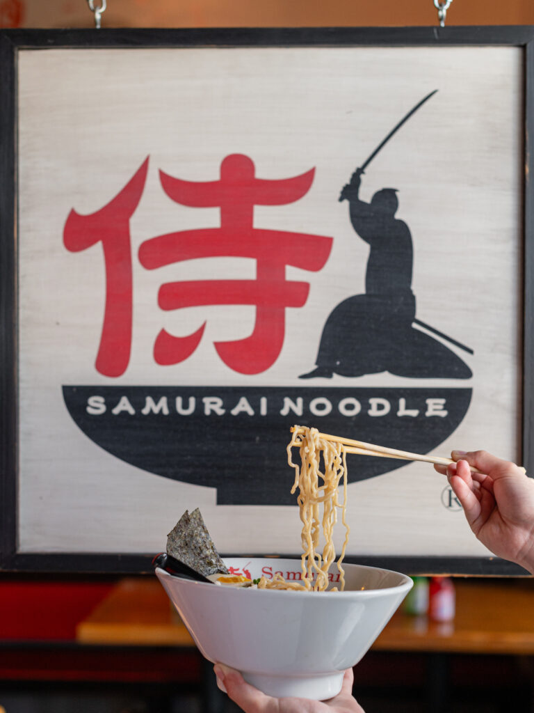 Samurai Noodle serves an array of Ramen dishes inspired by the small, authentic Ramen shops dotted throughout Japan. Photo by Brandon Holmes.