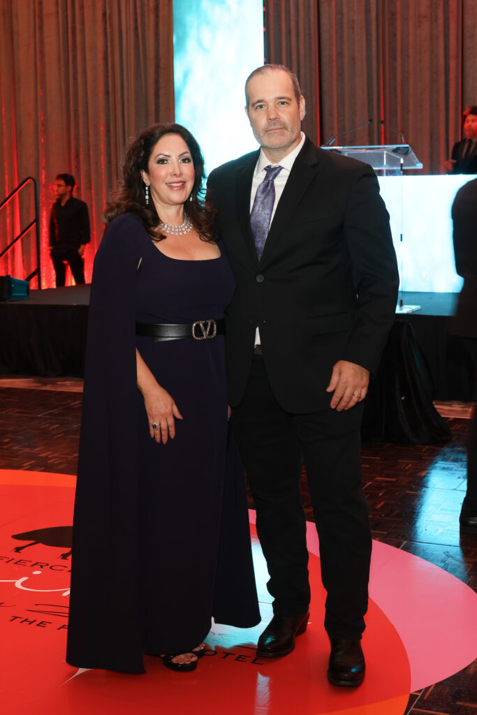 Sandra Smith Cooper, Matthew Cooper at the PetSet 'Fierce & Fabulous Soirée' at the Post Oak Hotel. (Photo by Priscilla Dickson)