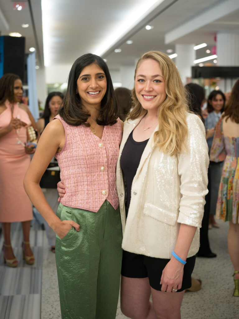 Sarika Patel, Paige Branam at Dress for Success' Women of Wardrobe 'Summer Soirée' at Tootsies. (Photo by Daniel Ortiz)