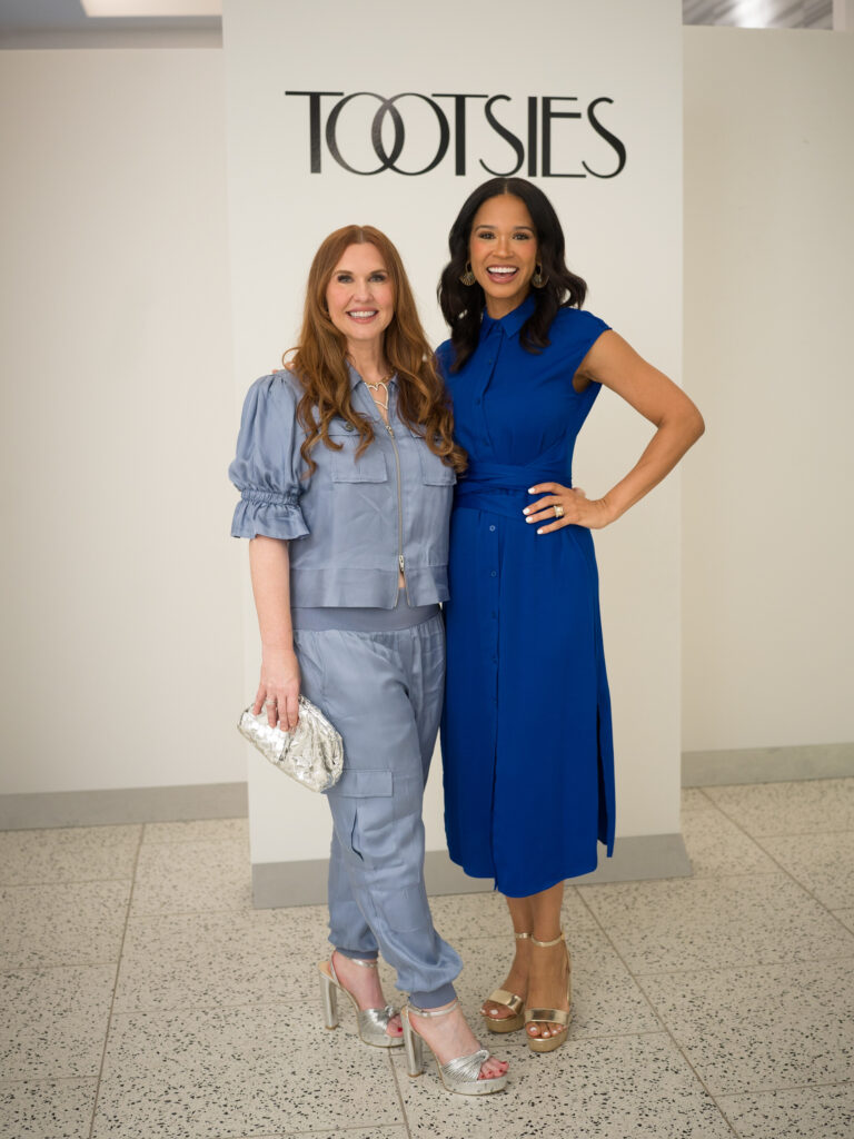 Traci Lee, Mia Gradney at Dress for Success' Women of Wardrobe 'Summer Soirée' at Tootsies. (Photo by Daniel Ortiz)