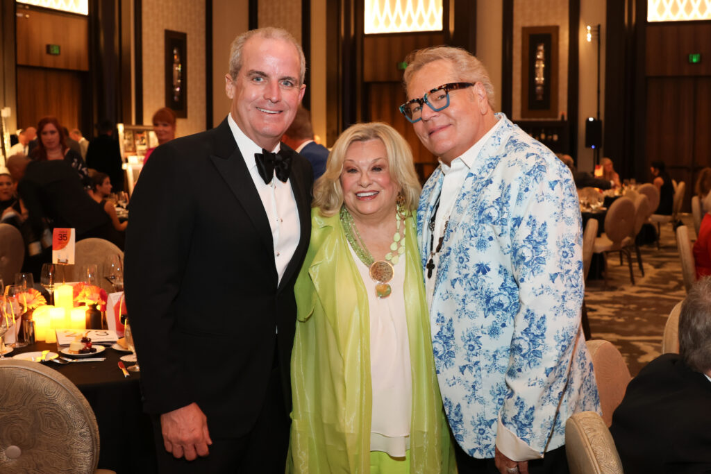 Tyson Faust, Sidney Faust, Bubba McNeely at the PetSet 'Fierce & Fabulous Soirée' at the Post Oak Hotel. (Photo by Priscilla Dickson)