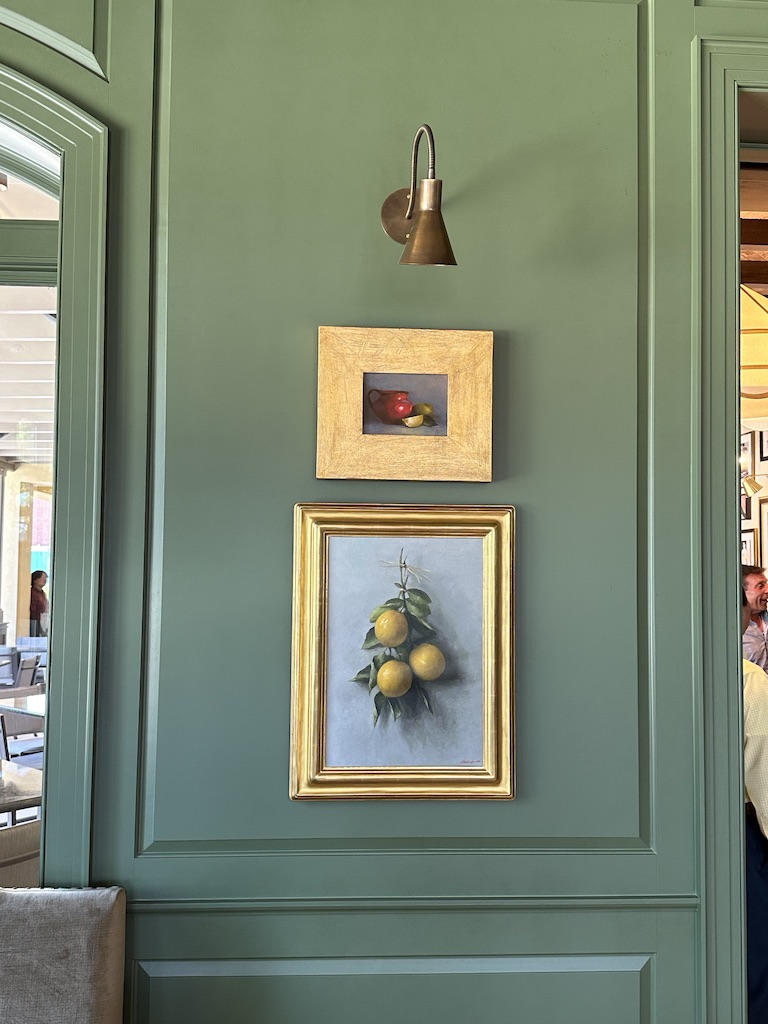 Artwork additions to the remodeled Kirby Room at Carrabba's on Kirby. (Photo by Shelby Hodge)