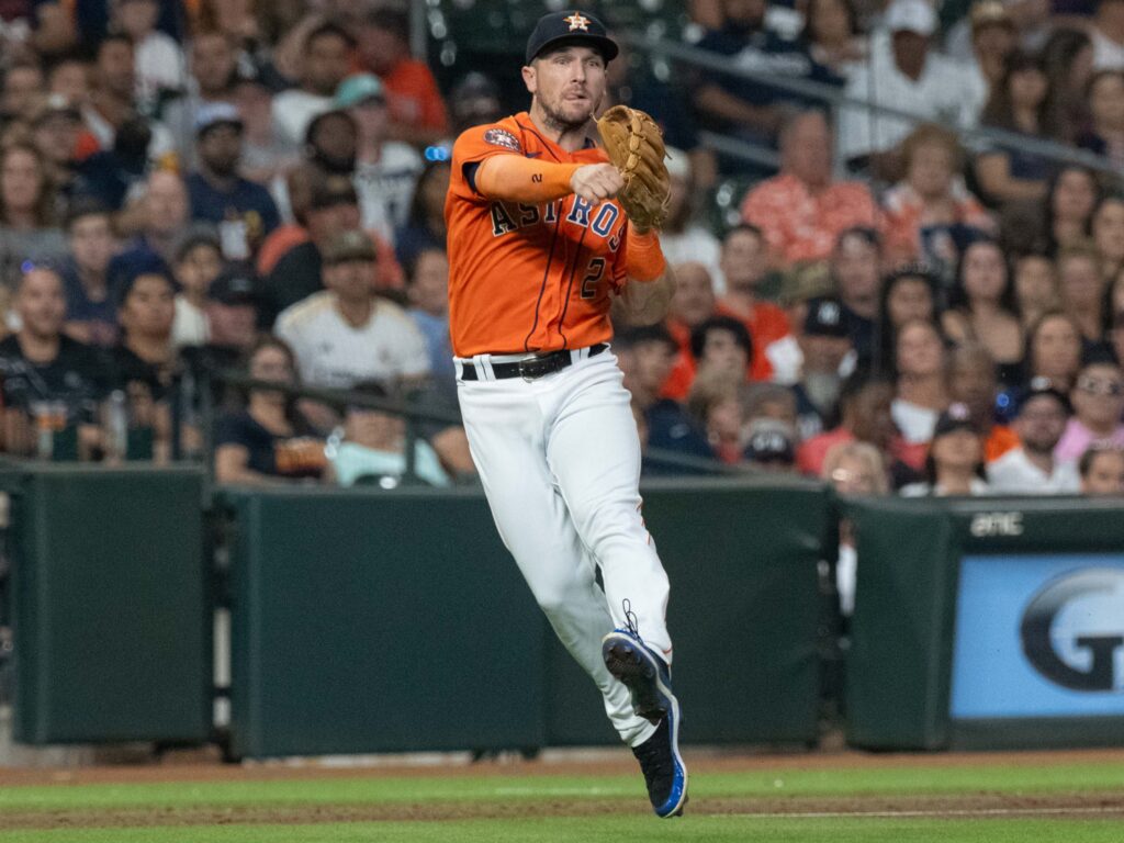 Houston Astros pitcher Justin Verlander surrendered 4 home runs to the New York Yankees at Minute Maid Park