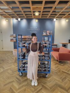 Farrow & Ball’s fabulous color consultant, Demaudecia Taylor.