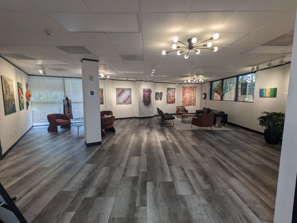 Gallery exhibit space is part of the new home for The Woodlands Arts Council.