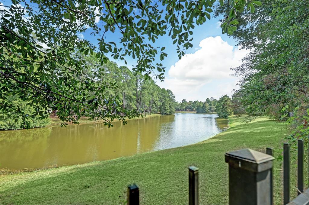 One of the most unique features is the backyard access to Lake Woodlands. (Photo by TK Images)