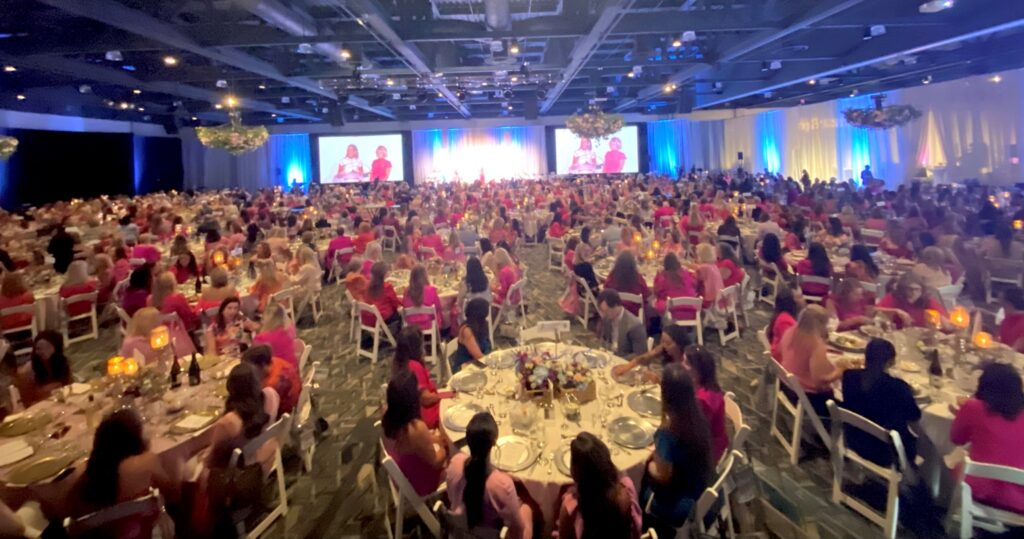 More than 900 people attended the 2023 In The Pink luncheon at the Woodlands Waterway Marriott.