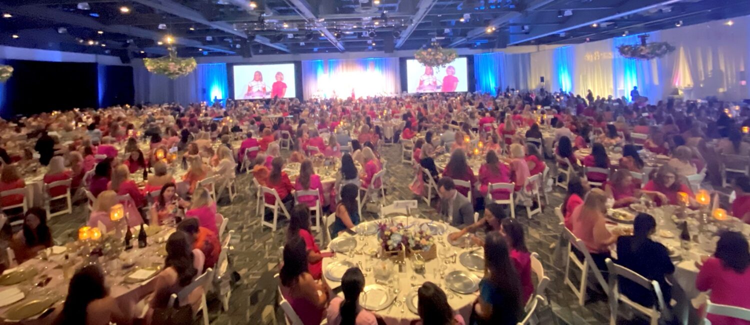 More than 900 people attended the 2023 In The Pink luncheon at the Woodlands Waterway Marriott.