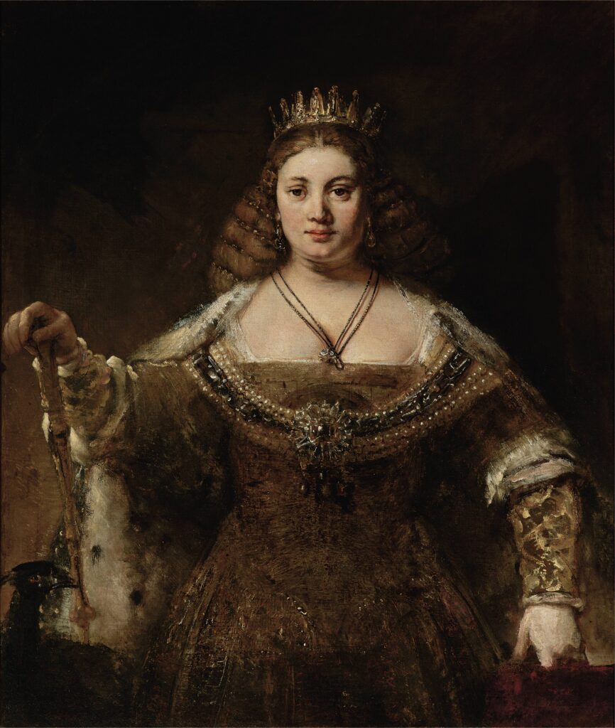 Rembrandt van Rijn, “Juno,” c. 1662-65, oil on canvas, Hammer Museum, Los Angeles, the Armand Hammer Collection, gift of the Armand Hammer Foundation; courtesy MFAH