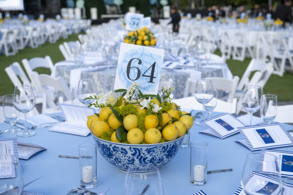 A beautiful tablescape for a beautiful evening. (Photo by Tamytha Cameron and Celeste Cass)