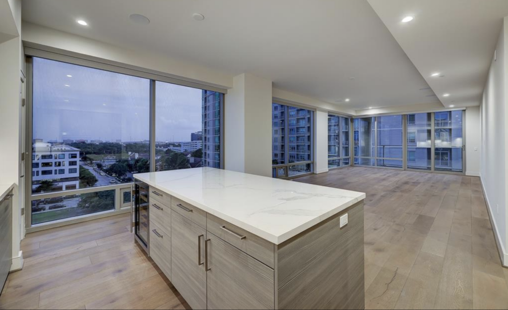 An open floor plan on Westcreek Lane is an entertainer's dream.