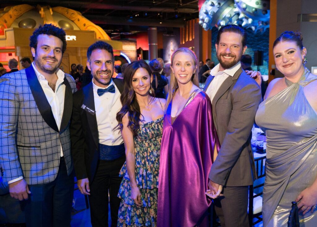 Austin Pastner, Pasha Sabouri, Mary Pastner, Courtney & Bo Hughes, Taylor Shaunfield at ROCO's 11th annual Revelry Gala (Photo by Daniel Ortiz)