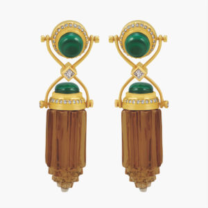 393 Rajasthan Short Earrings $3,500