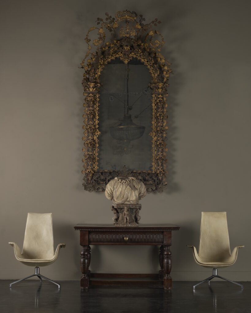 Eighteenth-century Sicilian Baroque mirror at Blackman Cruz (Courtesy Wright)