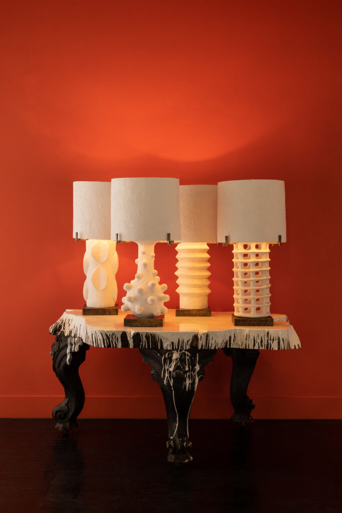 Blackman Cruz Primal table lamps (Photo by David Ross)