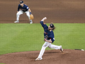 The Houston Astros hosted the Minnesota Twins for the second game in a best-of-five American League Division Series featuring starting pitchers Framber Valdez and Pablo Lopez at Minute Maid Park