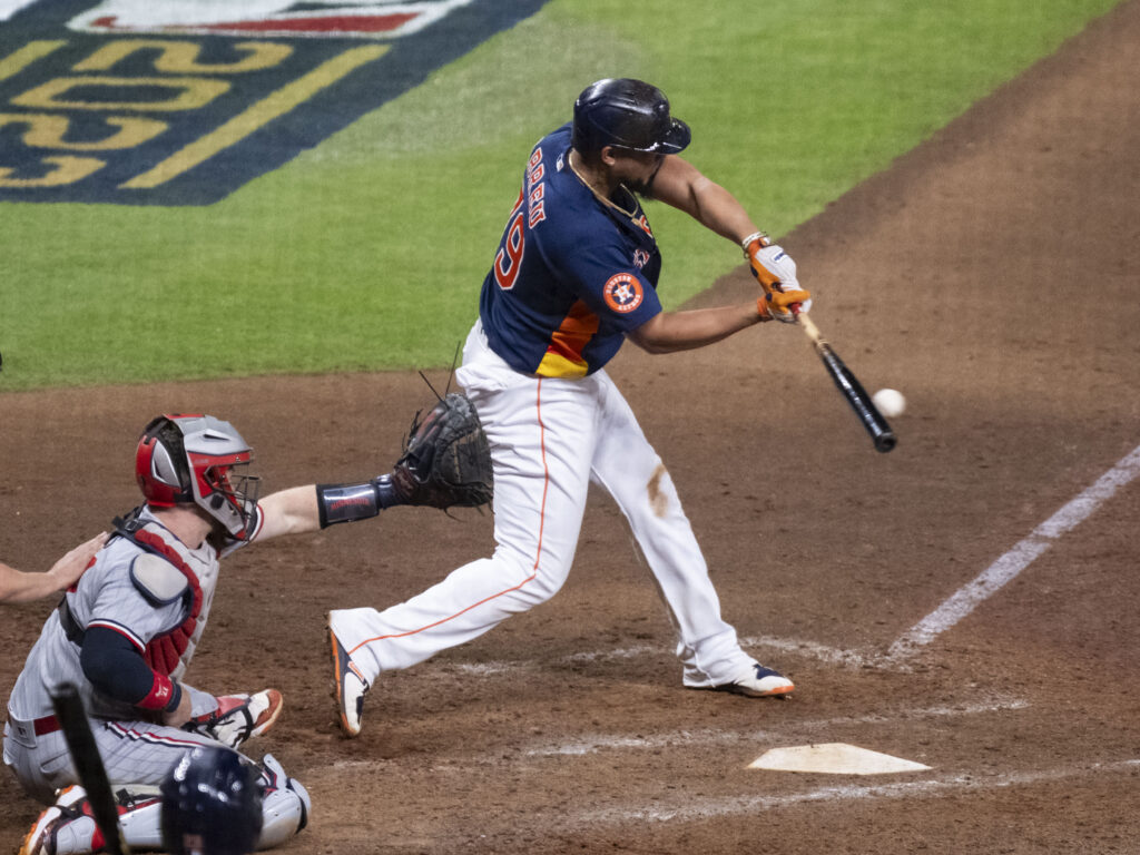 Jose Abreu has come up with some big swings for the Astros down the stretch. (Photo by F. Carter Smith)