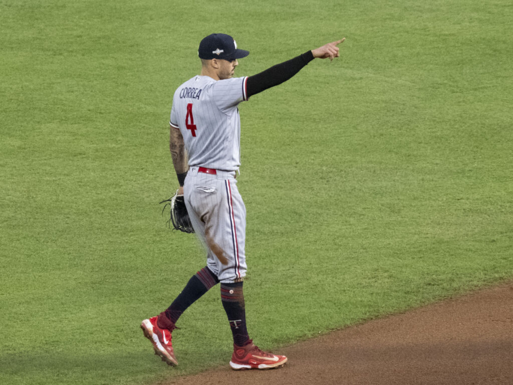 Is Carlos Correa pointing the way for the Twins to topple the Astros? (Photo by F. Carter Smith) 