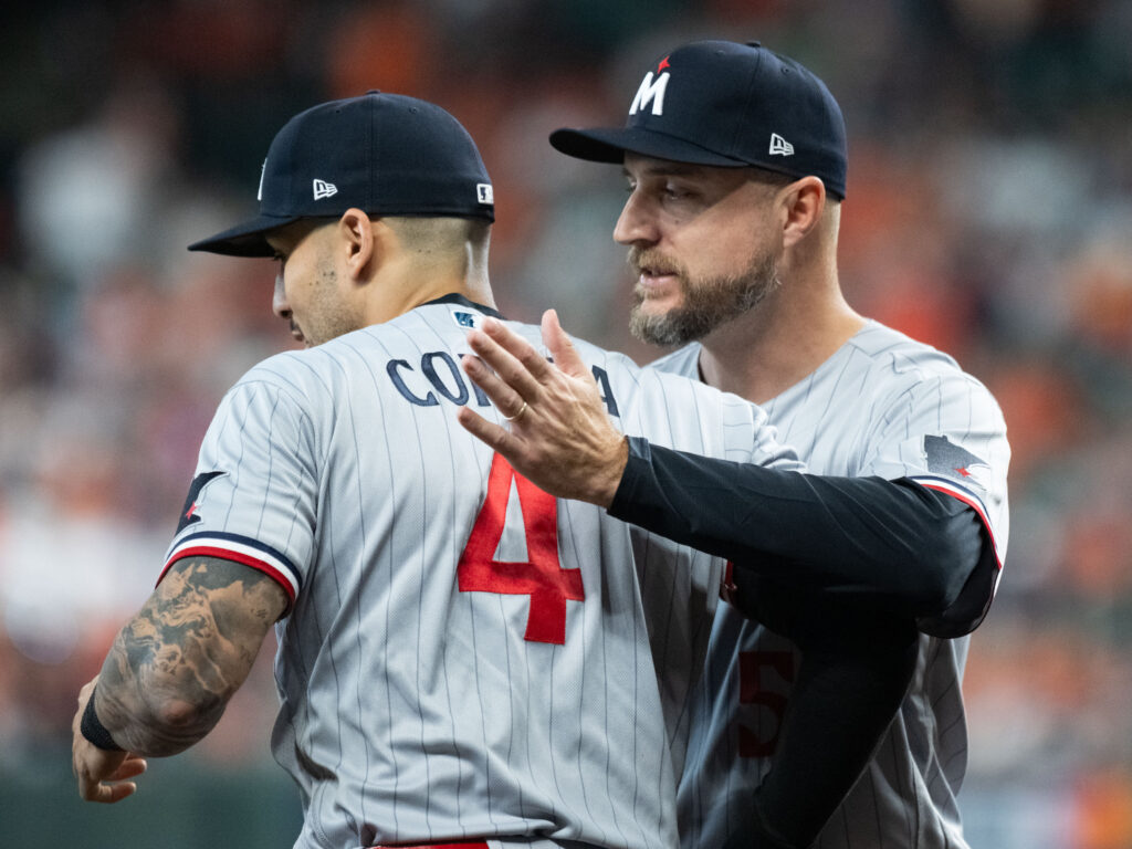 Carlos Correa is getting plenty of love from his appreciative Twins teammates. (Photo by F. Carter Smith)