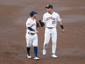The Houston Astros hosted the Minnesota Twins for the first game in a best-of-five American League Division Series featuring starting pitchers Justin Verlander and Bailey Ober at Minute Maid Park