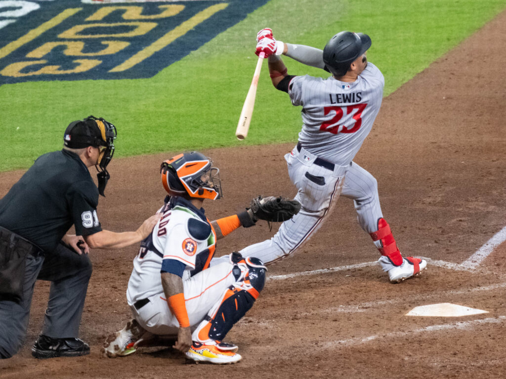 Young Twins star Royce Lewis can change games with a swing or two. (Photo by F. Carter Smith)