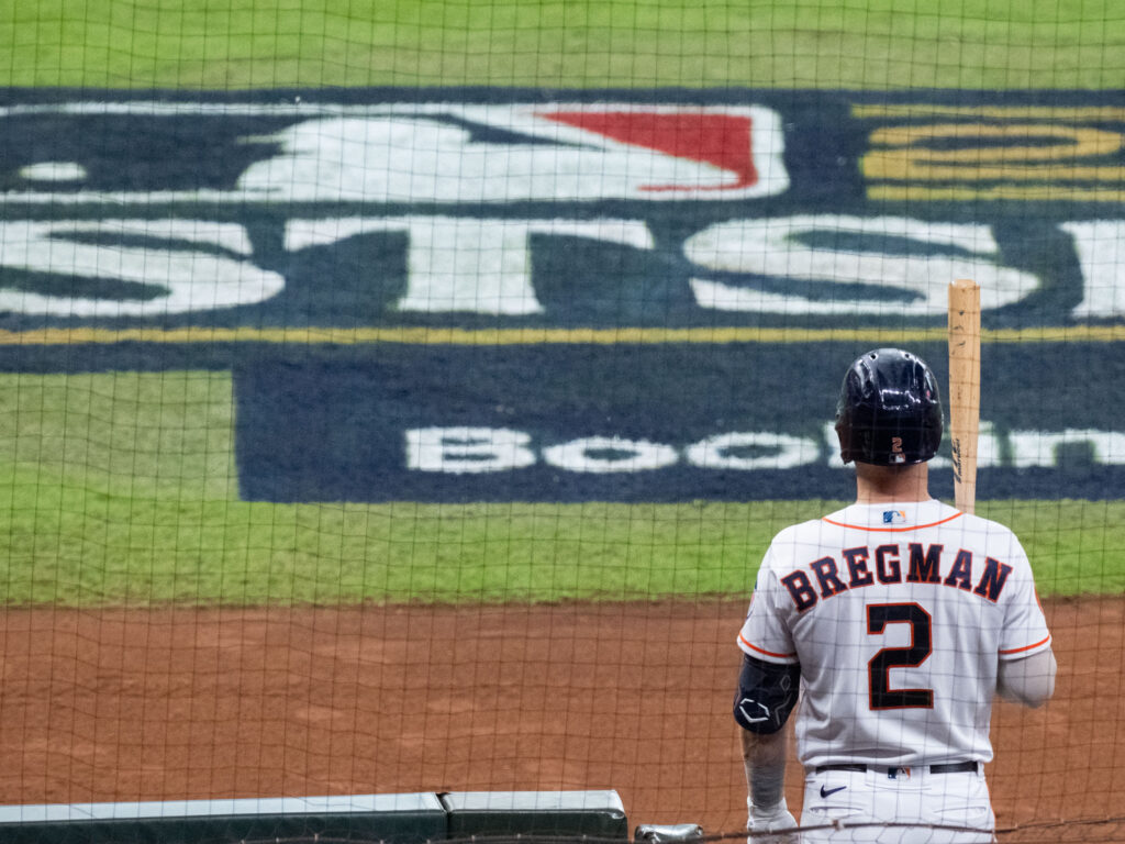 Alex Bregman and the Astros are used to the MLB playoff spotlight. (Photo by F. Carter Smith)