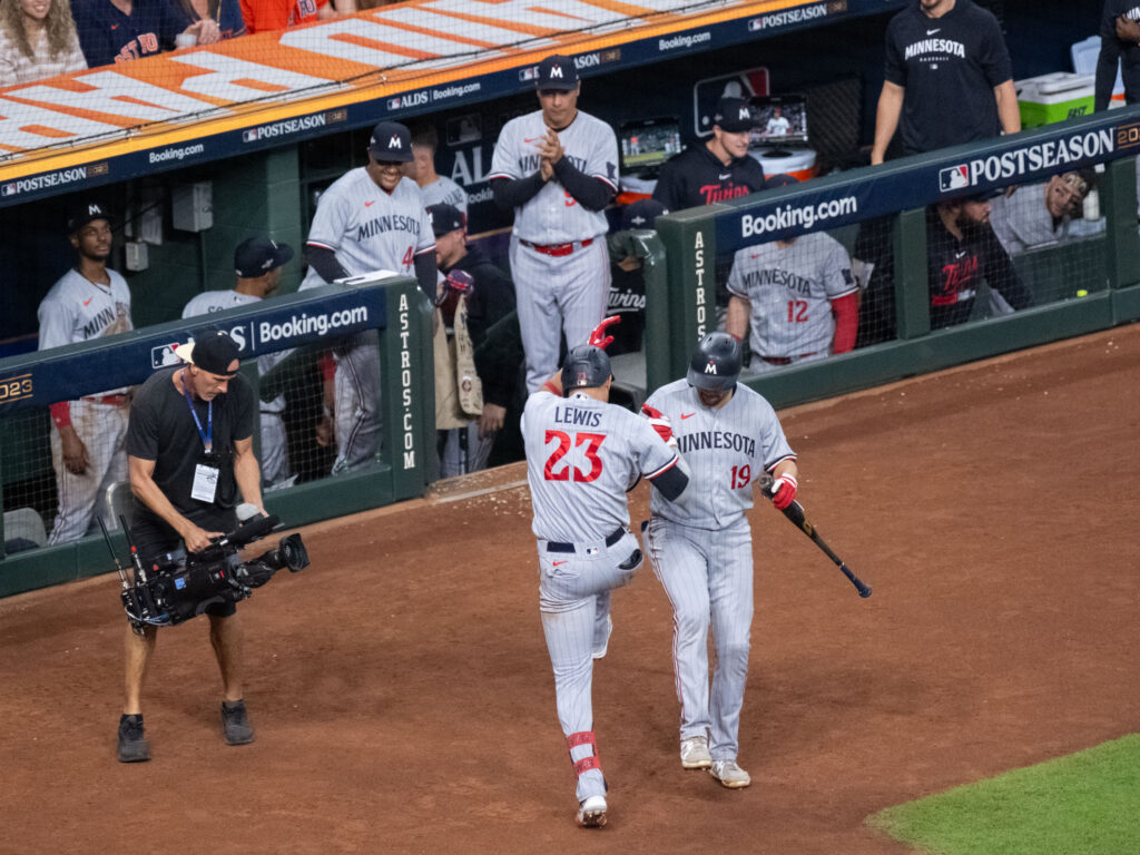 The Twins and young stars like Royce Lewis are used to being the ones who hit the big home runs. (Photo by F. Carter Smith)