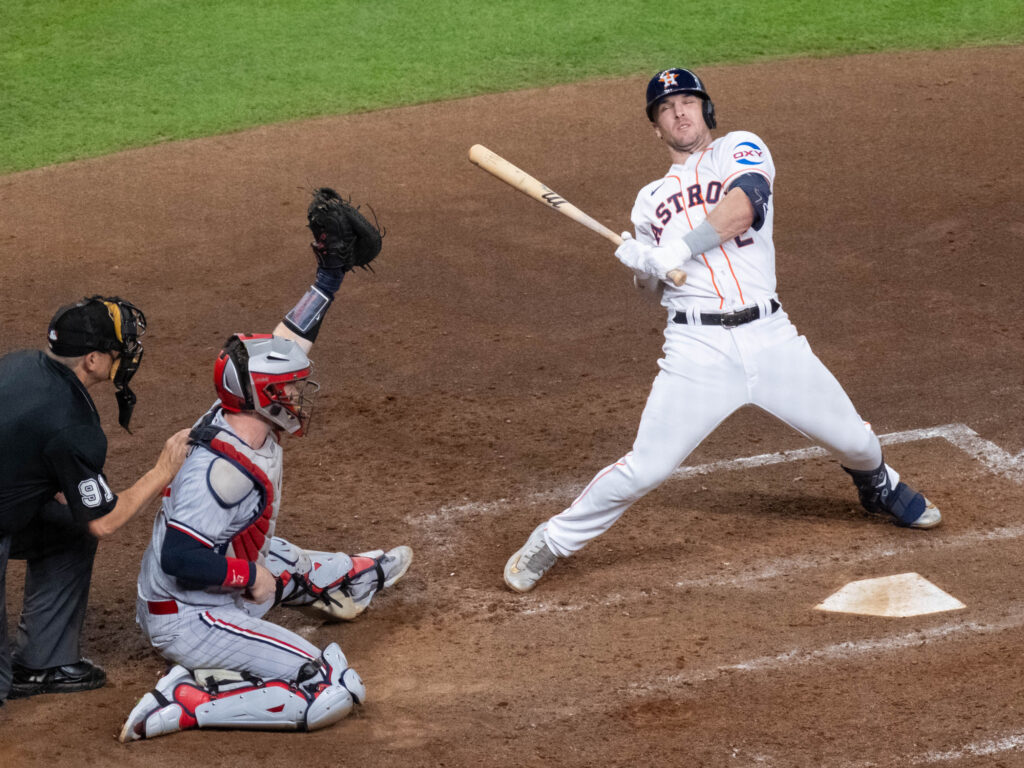 Alex Bregman and the Astros have been caught off balance at times this season. (Photo by F. Carter Smith)